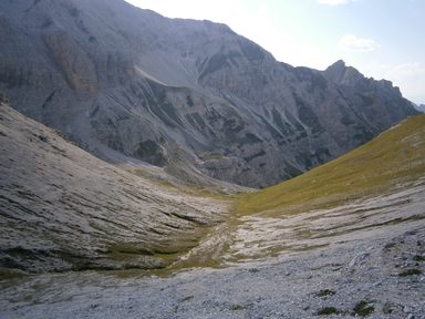Furcia (Forcella) dai Fers, il lato Ovest