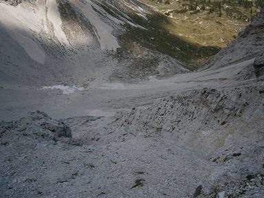 La discesa al Pic Valun (Vallone Piccolo)