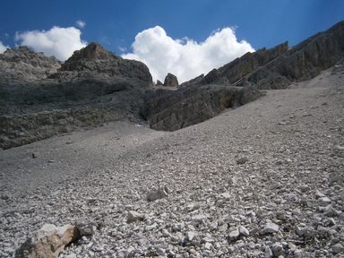 La discesa al Pic Valun (Vallone Piccolo)