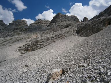 La discesa al Pic Valun (Vallone Piccolo)