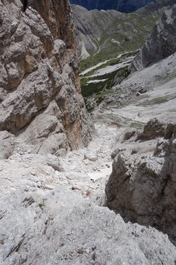 Il canalone, Val delle Baracche e Val Popena Alta