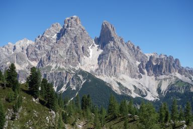 Monte Cristallo (Cima di Mezzo e Cima Principale), Passo del Cristallo e Piz Popena