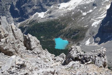 Lago di Sorapiss da La Cesta
