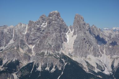 Monte Cristallo (Cima di Mezzo e Cima Principale), Passo del Cristallo e Piz Popena