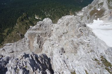 Sulla cresta Nord-Ovest (di La Cesta), la seconda “lunghezza”