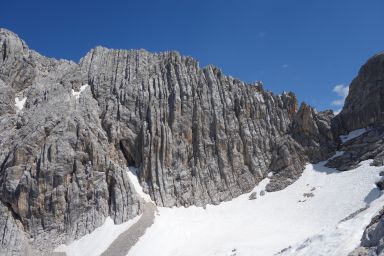 La cresta Nord-Ovest di Cima del Laudo Ovest