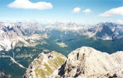 Lago di Misurina e Tre Cime di Lavaredo dalla Cima Cesta