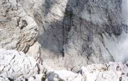 La vista nel profondo, alla Forcella di Toanella