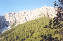 La cresta Nord-Ovest di Sfornioi Nord, dalla Forcella de le Ciavazole fino alla Cima